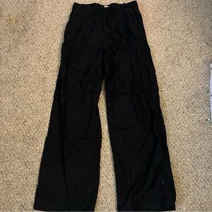 H&M Black Linen Pants